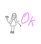 お子ちゃま可愛い(英語)（個別スタンプ：7）