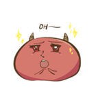 Strange red face（個別スタンプ：9）