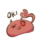 Strange red face（個別スタンプ：14）