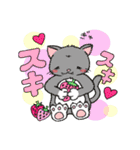 ねこといちごの日常スタンプ（個別スタンプ：6）