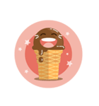 Cute and fresh summer ice cream stickers（個別スタンプ：1）