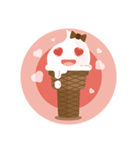Cute and fresh summer ice cream stickers（個別スタンプ：4）