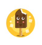 Cute and fresh summer ice cream stickers（個別スタンプ：5）