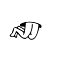 穴と由紀夫【文言無し Ver.】（個別スタンプ：14）