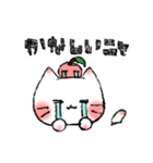 りんごにゃんこのかわいいスタンプ（個別スタンプ：6）