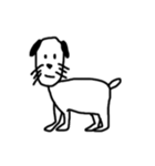 だてのらくがき動物たち（個別スタンプ：1）
