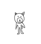 だてのらくがき動物たち（個別スタンプ：3）