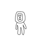 だてのらくがき動物たち（個別スタンプ：6）