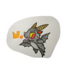 黒と白ドラゴン（個別スタンプ：3）