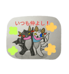 黒と白ドラゴン（個別スタンプ：4）