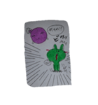 背中チャックカエルン2（個別スタンプ：4）