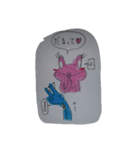 背中チャックカエルン2（個別スタンプ：13）
