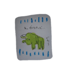 背中チャックカエルン2（個別スタンプ：33）