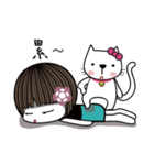 Q and white meow daily 2（個別スタンプ：7）