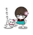 Q and white meow daily 2（個別スタンプ：28）