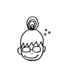 お団子メガネ（個別スタンプ：1）