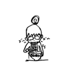 お団子メガネ（個別スタンプ：4）