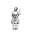 お団子メガネ（個別スタンプ：5）