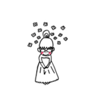 お団子メガネ（個別スタンプ：6）