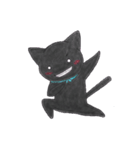 愛され黒猫（個別スタンプ：4）