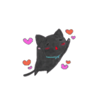 愛され黒猫（個別スタンプ：9）