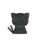 愛され黒猫（個別スタンプ：25）