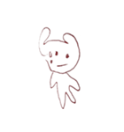 ゆるいしゅーるな謎のキャラクターちゃん（個別スタンプ：3）