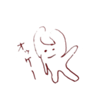 ゆるいしゅーるな謎のキャラクターちゃん（個別スタンプ：5）