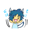 オオカミの大上くん(擬人化してみた)（個別スタンプ：1）