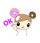 Donuts girl -1(First episode)（個別スタンプ：30）