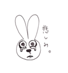 のんきなうさぎ。（個別スタンプ：7）
