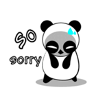 Serious face Panda（個別スタンプ：3）