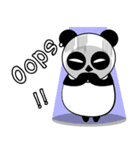 Serious face Panda（個別スタンプ：21）