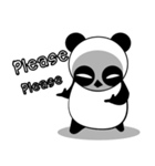 Serious face Panda（個別スタンプ：22）