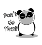 Serious face Panda（個別スタンプ：30）