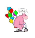 Happy Hippo（個別スタンプ：13）
