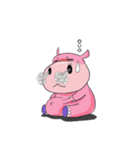 Happy Hippo（個別スタンプ：18）