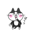 白黒ネコ その1（個別スタンプ：11）