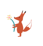 Orange Fox ＆ Pink Fox（個別スタンプ：11）