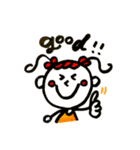 Happy girl 2（個別スタンプ：6）