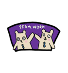 People Bear Office Mode（個別スタンプ：19）