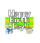 く～吉のありがと~Happy Birthdayでか文字2（個別スタンプ：36）