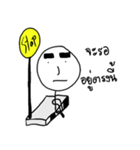 Thick eyebrow ＆ Short leg（個別スタンプ：35）
