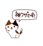 朝昼夜の猫日本語（個別スタンプ：27）