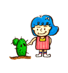 彼女の所有者とのサボテン愛好家（個別スタンプ：9）