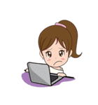 Nong Sauy Cute Girl（個別スタンプ：24）