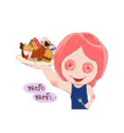 KOKAEW Pink holic girl（個別スタンプ：1）