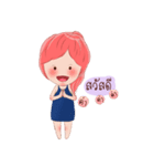 KOKAEW Pink holic girl（個別スタンプ：3）
