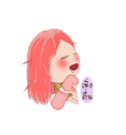 KOKAEW Pink holic girl（個別スタンプ：17）