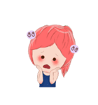 KOKAEW Pink holic girl（個別スタンプ：21）